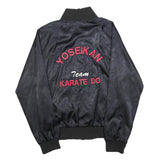 TRIMARK Womens Black Karate Team Bomber Jacket S Polyester Embroidered