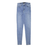 DIESEL Womens Jeans Blue Slim Skinny Denim Light W24 L29 Zip Cotton Blend