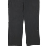 DICKIES Mens Black Cotton Blend Regular Straight Trousers W38 L27 Workwear Zip
