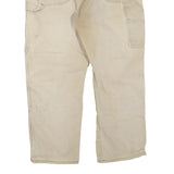 DICKIES Mens Jeans Beige Regular Straight Denim W40 L30 Workwear Cotton Blend