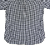 TOMMY HILFIGER Mens Blue & White Check Shirt L Cotton Blend Button Down Casual