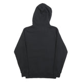 ADIDAS Mens Black Hoodie S Trefoil Logo Cotton Pullover Casual Sweatshirt