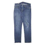 LEVI'S Mens Slim Blue Denim Raw Jeans W32 L30 Classic Fit Zip Closure