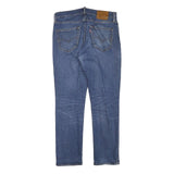 LEVI'S Mens Slim Blue Denim Raw Jeans W32 L30 Classic Fit Zip Closure