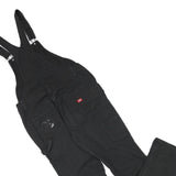 DICKIES Womens Black Cotton Blend Dungarees Regular Fit S W34 L31 Workwear