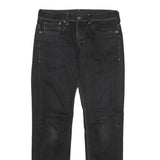 LEVI'S 511 Mens Black Regular Skinny Denim Dark W32 L32 Zip Cotton Jeans