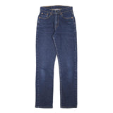 LEVI'S Womens Regular Fit Blue Denim Jeans Cotton Blend Zip W24 L29 Classic