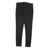 OASIS Womens Slim Black Cotton Blend Denim Jeans W29 L29 Zip Comfort Stretch