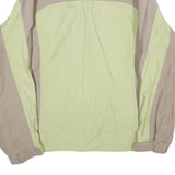 THE NORTH FACE Womens Beige & Green Outdoor Jacket L Nylon Windbreaker Zip
