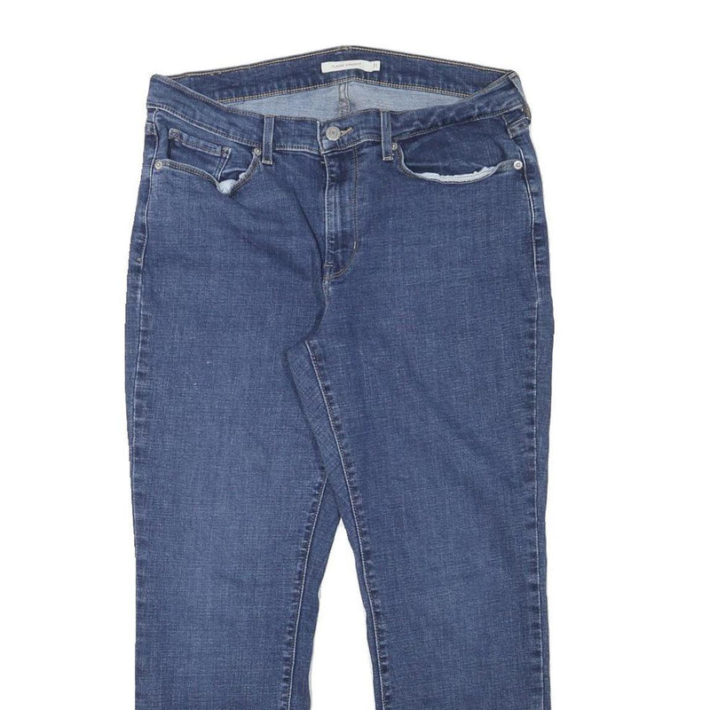 LEVI'S Womens Classic Classic Fit Zip Blue Denim W31 L26 Straight Leg Jeans