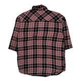 Dickies Checked Flannel Shirt - Medium Black Cotton