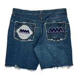 Rmc Denim Shorts - 30W 10L Blue Cotton
