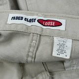 Faded Glory Chino Shorts - 32W 10L Beige Cotton