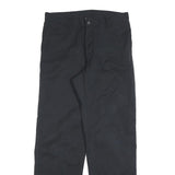 DICKIES Mens Cotton Black Relaxed Straight Trousers W34 L34 Workwear