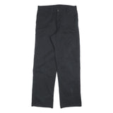 DICKIES Mens Cotton Black Relaxed Straight Trousers W34 L34 Workwear