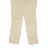 GAP Womens Cotton Beige Slim Zip Trousers W30 L30 Casual Everyday Wear