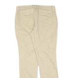 GAP Womens Cotton Beige Slim Zip Trousers W30 L30 Casual Everyday Wear