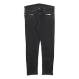 LEVI'S 512 Tapered Mens Jeans Black Slim Tapered Denim W34 L27 Stylish Fit