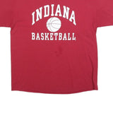 GILDAN Mens Red Indiana Basketball Graphic T-Shirt XL Short Sleeve Crew Neck