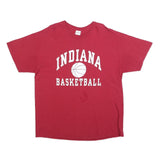 GILDAN Mens Red Indiana Basketball Graphic T-Shirt XL Short Sleeve Crew Neck