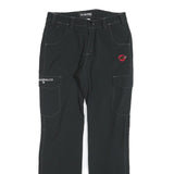 MAMMUT Womens Polyester Black Regular Straight Trousers W28 L30 Outdoor Hiking