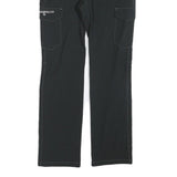 MAMMUT Womens Polyester Black Regular Straight Trousers W28 L30 Outdoor Hiking