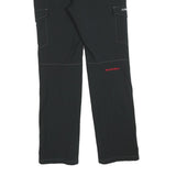 MAMMUT Womens Polyester Black Regular Straight Trousers W28 L30 Outdoor Hiking