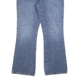 DKNY Womens Regular Fit Blue Denim Bootcut Jeans Cotton Blend W32 L28 Stylish