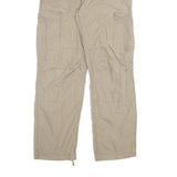 CARHARTT Mens Cotton Blend Beige Relaxed Straight Trousers W34 L32 Cargo
