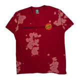 Santa Cruz Tie-Dye T-Shirt - Large Red Cotton