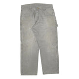 DICKIES Mens Relaxed Fit Grey Cotton Blend Denim Jeans W34 L30 Workwear Casual