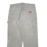 DICKIES Mens Relaxed Fit Grey Cotton Blend Denim Jeans W34 L30 Workwear Casual