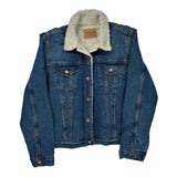 Levis Sherpa Lined Denim Jacket - XL Blue Denim