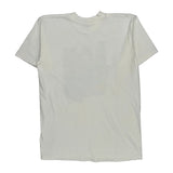 Single Stitch Italy Unbranded Graphic T-Shirt - Medium White Cotton