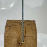 Carhartt Double Knee Carpenter Trousers - 32W 30L Brown Cotton