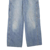 CARHARTT Mens Jeans Blue Regular Straight Denim Light W34 L28 Workwear Zip