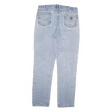 CARHARTT Mens Jeans Blue Relaxed Straight Denim Light W38 L36 Workwear Casual