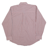 WRANGLER Mens Red & White Check Shirt M Casual Cotton Blend Long Sleeve