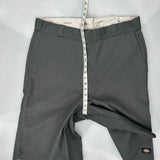 Dickies Chino Shorts - 36W 11L Grey Polyester Blend