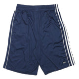 ADIDAS Mens Shorts Navy Blue Polyester Blend S W28 Sports Casual Athletic Gym