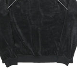 NIKE Womens Black Zip Up Track Jacket XL Polyester Blend Plain Sportswear