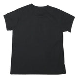 DISNEY Womens Black Happy Meowlloween Graphic T-Shirt L Short Sleeve Crew Neck