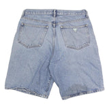 GUESS JEANS Mens Denim Blue Casual Shorts L W34 Classic Fit Cotton Blend