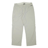 SALEWA Mens Polyester Blend Light Grey Relaxed Cargo Trousers W34 L28 Outdoor