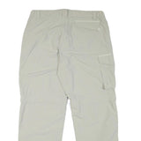 SALEWA Mens Polyester Blend Light Grey Relaxed Cargo Trousers W34 L28 Outdoor