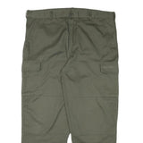 BLUE RIVER Mens Cotton Blend Green Regular Straight Trousers W40 L29 Casual