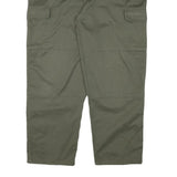 BLUE RIVER Mens Cotton Blend Green Regular Straight Trousers W40 L29 Casual