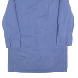 Mens Blue Cotton Blend Button Jacket M Plain Casual Workwear