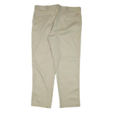 DICKIES Mens Regular Fit Beige Cotton Blend Regular Leg Trousers W41 L31