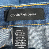 Calvin Klein Jeans Wide Leg Carpenter Jeans - 30W 31L Blue Cotton